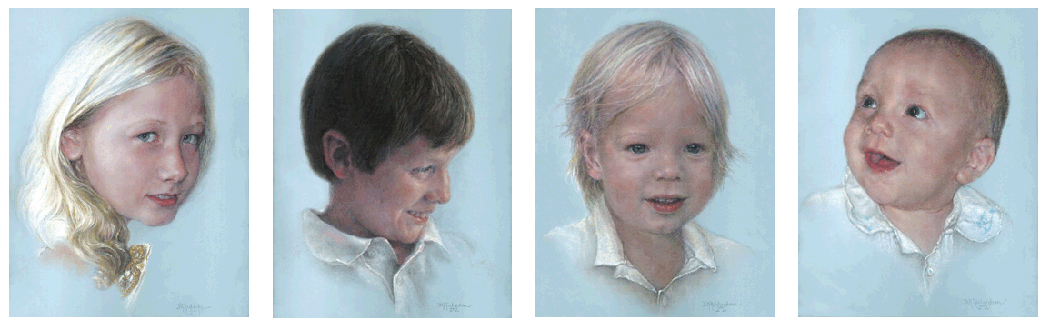 D.K. Richardson - Portraits of 4 children